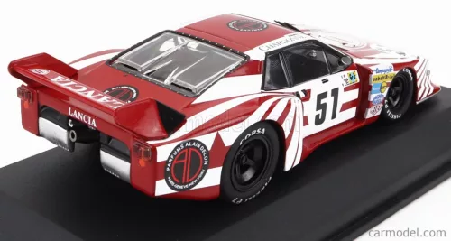 LANCIA  BETA MONTECARLO TURBO TEAM LANCIA CORSE N 51 24h LE MANS 1980 BERNARD DARNICHE - HANS HEYER - TEO FABI  RED WHITE