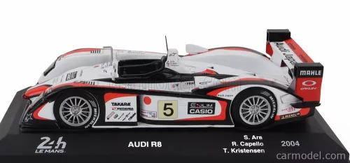 AUDI  R8 3.6L TURBO V8 TEAM GOH AUDI SPORT JAPAN N 5 WINNER 24h LE MANS 2004 T.KRISTENSEN - S.ARA - R.CAPELLO  WHITE RED