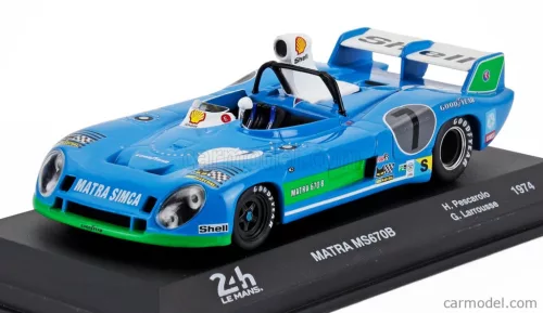 MATRA SIMCA  MS670B 3.0L V12 TEAM MATRA SPORT N 7 WINNER 24h LE MANS 1974 HENRI PESCAROLO - GERARD LARROUSSE  BLUETTE GREEN WHITE