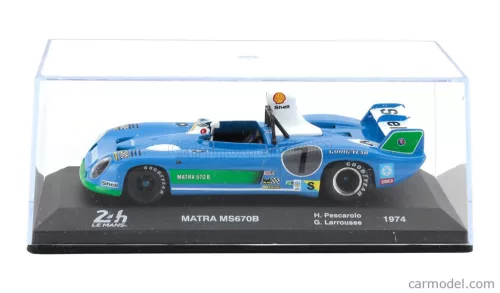 MATRA SIMCA  MS670B 3.0L V12 TEAM MATRA SPORT N 7 WINNER 24h LE MANS 1974 HENRI PESCAROLO - GERARD LARROUSSE  BLUETTE GREEN WHITE