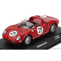   FERRARI  250P SPIDER 3.0L V12 TEAM FERRARI SPA SEFAC N 21 WINNER 24h LE MANS 1963 LUDOVICO SCARFIOTTI - LORENZO BANDINI  RED