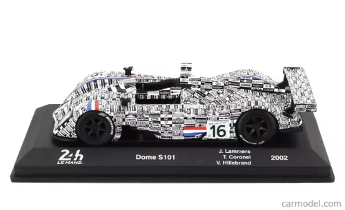 DOME  S101 JUDD GV4 4.0 L V10 TEAM RACING FOR HOLLAND N 16 24h LE MANS 2002 JAN LAMMERS - TOM CORONEL - VAL HILLEBRAND  BLACK WHITE