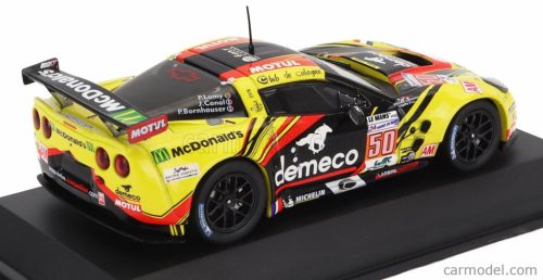 CHEVROLET  CORVETTE C6 ZR1 5.5L V8 TEAM LARBRE COMPETITION N 50 WINNER LMGTE-AM CLASS 24h LE MANS 2012 PATRICK BORNHAUSER - JULIEN CANAL - PEDRO LAMY  YELLOW BLACK RED