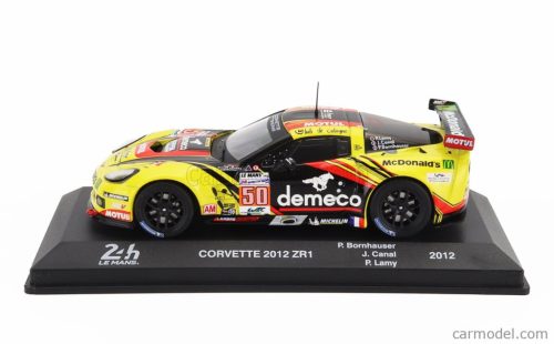 CHEVROLET  CORVETTE C6 ZR1 5.5L V8 TEAM LARBRE COMPETITION N 50 WINNER LMGTE-AM CLASS 24h LE MANS 2012 PATRICK BORNHAUSER - JULIEN CANAL - PEDRO LAMY  YELLOW BLACK RED
