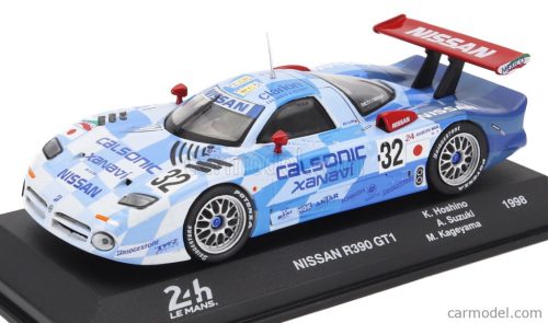 NISSAN  R390 GT1 3.5L TURBO TEAM NISSAN MOTORSPORT N 32 3rd 24h LE MANS 1998 KAZUYOSHI HOSHINO - AGURI SUZUKI - MASAHYKO KAGEYAMA  WHITE LIGHT BLUE