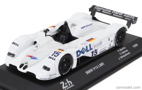 BMW  S70 6.0L V12 LMR TEAM BMW MOTORSPORT DELL N 15 WINNER 24h LE MANS 1999 PIERLUIGI MARTINI - YANNICK DALMAS - JOACHIM WINKELHOCK  WHITE