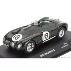   JAGUAR  XK120 C-TYPE SPIDER 3.4L TEAM JAGUAR CARS LTD N 18 WINNER 24h LE MANS 1953 TONY ROLT - DUNCAN HAMILTON  GREEN