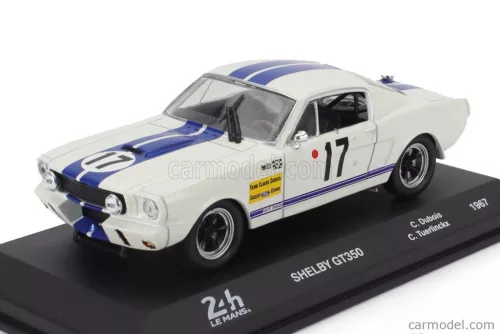 FORD USA  MUSTANG SHELBY 350GT 4.7L V8 COUPE TEAM C.DUBOIS N 17 24h LE MANS 1967 CLAUDE DUBOIS - CHRIS TUERLINCKX  WHITE BLUE