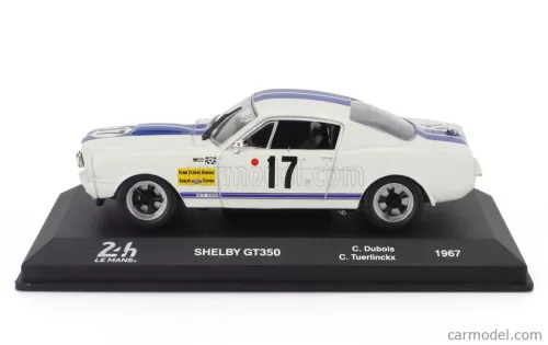 FORD USA  MUSTANG SHELBY 350GT 4.7L V8 COUPE TEAM C.DUBOIS N 17 24h LE MANS 1967 CLAUDE DUBOIS - CHRIS TUERLINCKX  WHITE BLUE