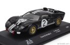 FORD USA  GT40 MKII 7.0L V8 TEAM SHELBY AMERICAN INC. N 2 WINNER 24h LE MANS 1966 BRUCE McLAREN - CHRIS AMON  BLACK WHITE