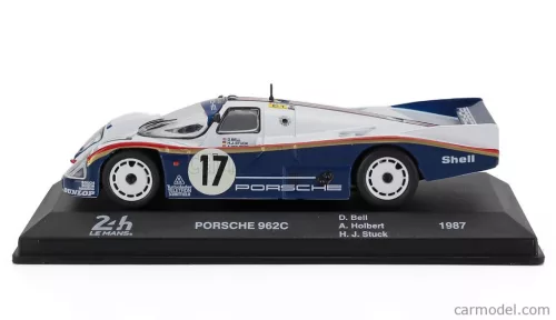 PORSCHE  962C 3.0L F6 TEAM ROTHMANS PORSCHE AG N 17 WINNER 24h LE MANS 1987 DEREK BELL - AL HOLBERT - HANS JOACHIM STUCK  WHITE BLUE