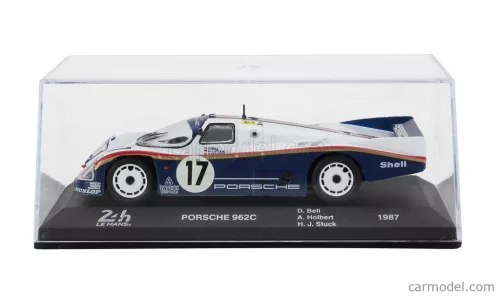 PORSCHE  962C 3.0L F6 TEAM ROTHMANS PORSCHE AG N 17 WINNER 24h LE MANS 1987 DEREK BELL - AL HOLBERT - HANS JOACHIM STUCK  WHITE BLUE