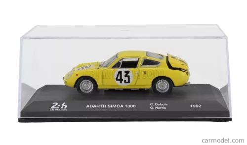 SIMCA  ABARTH 1300 TEAM EQUIPE NATIONALE BELGE N 43 24h LE MANS 1962 CLAUDE DUBOIS - GEORGERS HARRIS  YELLOW