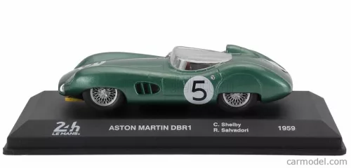 ASTON MARTIN  DBR1 3.0L SPIDER TEAM DAVID BROWN RACING DEPT. N 5 WINNER 24h LE MANS 1959 ROY SALVADORI - CARROLL SHELBY  GREEN