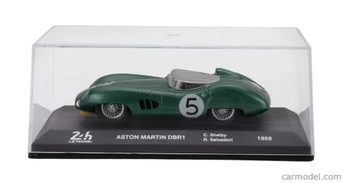 ASTON MARTIN  DBR1 3.0L SPIDER TEAM DAVID BROWN RACING DEPT. N 5 WINNER 24h LE MANS 1959 ROY SALVADORI - CARROLL SHELBY  GREEN
