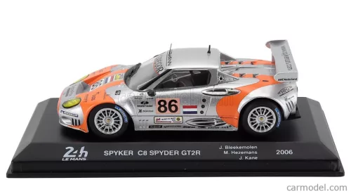 SPYKER  C8 SPIDER GT2R 3.8L V8 TEAM SPYKER SQUADRON b.v. N 86 24h LE MANS 2006 JEROEN BLEEKEMOLEN - MIKE HEZEMANS - JONNY KANE  SILVER ORANGE
