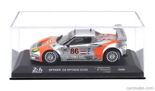 SPYKER  C8 SPIDER GT2R 3.8L V8 TEAM SPYKER SQUADRON b.v. N 86 24h LE MANS 2006 JEROEN BLEEKEMOLEN - MIKE HEZEMANS - JONNY KANE  SILVER ORANGE