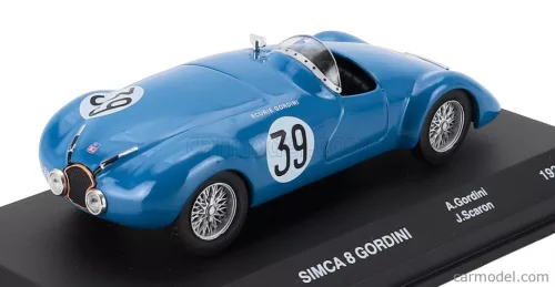 SIMCA  8 1.1L TEAM GORDINI N 39 24h LE MANS 1939 AMEDEE GORDINI - JOSE SCARON  BLUE