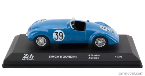 SIMCA  8 1.1L TEAM GORDINI N 39 24h LE MANS 1939 AMEDEE GORDINI - JOSE SCARON  BLUE