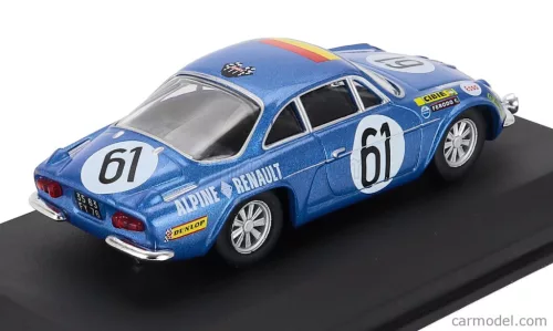 RENAULT  ALPINE A110 GORDINI TEAM ECURIE LEOPARD N 61 24h LE MANS 1968 JACQUES BOURDON - MAURICE NUSSBAUMER - MICHEL POUTEAUX  BLUE MET