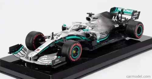 MERCEDES GP  F1  W10 EQ POWER+ TEAM AMG PETRONAS MOTORSPORT N 44 WORLD CHAMPION SEASON 2019 LEWIS HAMILTON - BLISTER BOX  SILVER BLACK