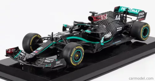 MERCEDES GP  F1  W11 EQ PERFORMANCE TEAM AMG PETRONAS MOTORSPORT N 44 WORLD CHAMPION SEASON 2020 LEWIS HAMILTON - BLISTER BOX  BLACK GREEN