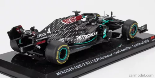 MERCEDES GP  F1  W11 EQ PERFORMANCE TEAM AMG PETRONAS MOTORSPORT N 44 WORLD CHAMPION SEASON 2020 LEWIS HAMILTON - BLISTER BOX  BLACK GREEN