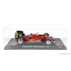   FERRARI  F1  156-85 N 27 SEASON 1985 MICHELE ALBORETO - CON VETRINA - WITH SHOWCASE  RED BLACK