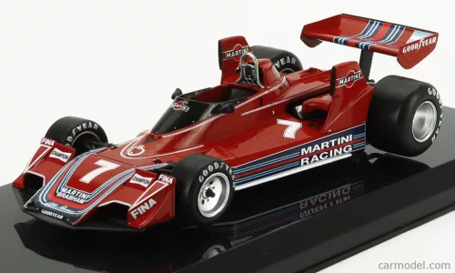 BRABHAM  F1  BRABHAM BT45B MARTINI RACING N 7 SEASON 1976 CARLOS REUTEMANN - CON VETRINA - WITH SHOWCASE  RED