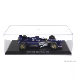   LIGIER  F1  JS43 N 9 SEASON 1996 OLIVIER PANIS - CON VETRINA - WITH SHOWCASE  BLUE WHITE