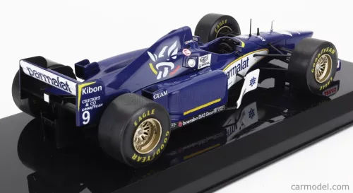 LIGIER  F1  JS43 N 9 SEASON 1996 OLIVIER PANIS - CON VETRINA - WITH SHOWCASE  BLUE WHITE