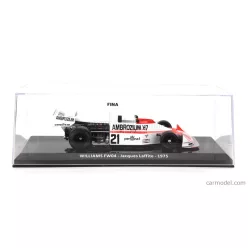   WILLIAMS  F1  FW04 N 21 SEASON 1975 JACQUES LAFFITE - CON VETRINA - WITH SHOWCASE  RED WHITE