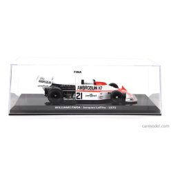   WILLIAMS  F1  FW04 N 21 SEASON 1975 JACQUES LAFFITE - CON VETRINA - WITH SHOWCASE  RED WHITE