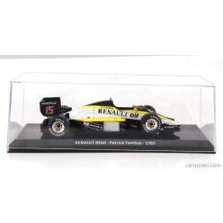   RENAULT  F1  RE60 N 15 SEASON 1985 PATRICK TAMBAY - CON VETRINA - WITH SHOWCASE  BLACK YELLOW WHITE