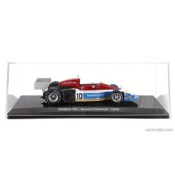   MARCH  F1  761 N 10 SEASON 1976 RONNIE PETERSON - CON VETRINA - WITH SHOWCASE  BLUE WHITE RED