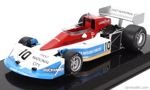 MARCH  F1  761 N 10 SEASON 1976 RONNIE PETERSON - CON VETRINA - WITH SHOWCASE  BLUE WHITE RED