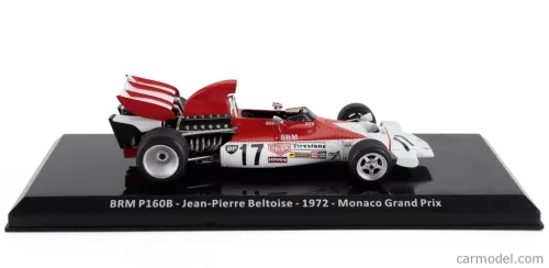 BRM  F1  P160B N 17 WINNER MONACO GP 1972 JEAN PIERRE BELTOISE - BLISTER BOX  RED WHITE