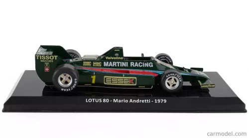 LOTUS  F1  80 TEAM MARTINI RACING N 1 SEASON 1979 MARIO ANDRETTI - BLISTER BOX  GREEN