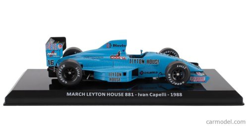 MARCH  F1  881 JUDD TEAM LEYTON HOUSE N 16 SEASON 1988 IVAN CAPELLI - BLISTER BOX  LIGHT BLUE