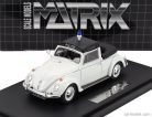 VOLKSWAGEN  MAGGIOLINO BEETLE KUIP COACH SEMICONVERTIBLE OPEN POLICE 1958  WHITE BLACK