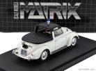 VOLKSWAGEN  MAGGIOLINO BEETLE KUIP COACH SEMICONVERTIBLE CLOSED POLICE 1958  WHITE BLACK