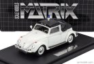 VOLKSWAGEN  MAGGIOLINO BEETLE KUIP COACH SEMICONVERTIBLE CLOSED POLICE 1958  WHITE BLACK