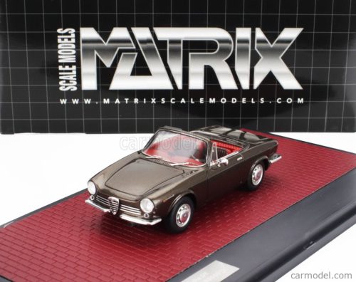 ALFA ROMEO  GIULIA GT CABRIOLET SPIDER PROTOTIPO 1963  BROWN MET