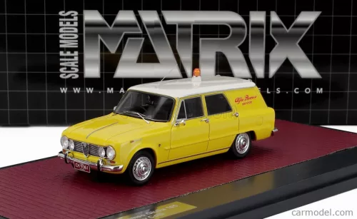 ALFA ROMEO  GIULIA SW STATION WAGON ALFA ROMEO SERVICE 1967  YELLOW WHITE