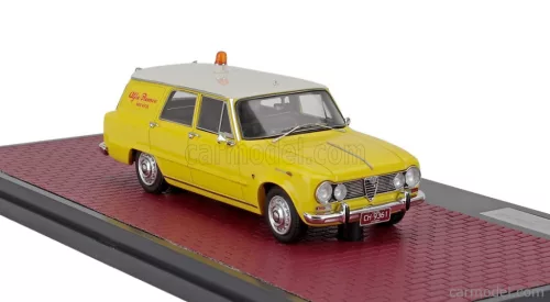 ALFA ROMEO  GIULIA SW STATION WAGON ALFA ROMEO SERVICE 1967  YELLOW WHITE