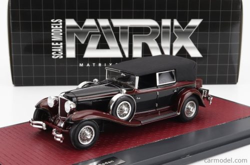 CORD  L-29 PHAETON SEDAN CABRIOLET CLOSED 1931  BLACK RED