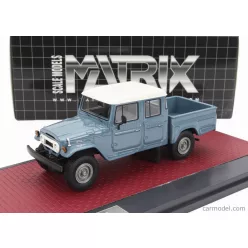   TOYOTA  HJ45 LAND CRUISER CREW CAB PICK-UP 1979  BLUE GREY WHITE