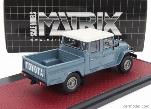 TOYOTA  HJ45 LAND CRUISER CREW CAB PICK-UP 1979  BLUE GREY WHITE