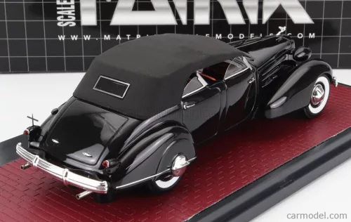 CADILLAC  V16 DUAL COWL SPORT PHEATON CABRIOLET CLOSED 1937  BLACK
