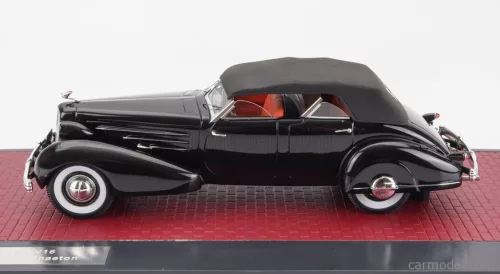 CADILLAC  V16 DUAL COWL SPORT PHEATON CABRIOLET CLOSED 1937  BLACK